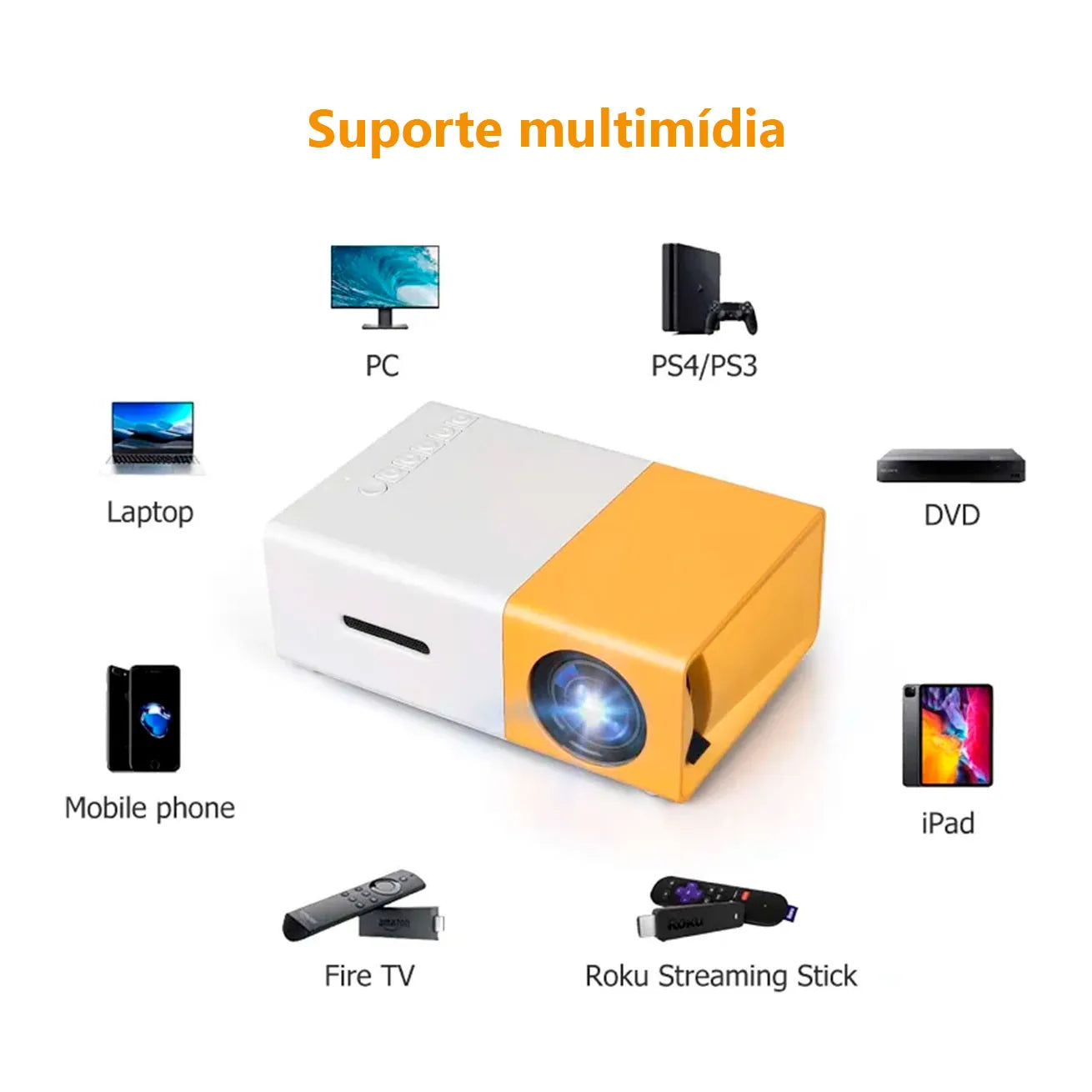 MINI PROYECTOR PORTABLE YG-300